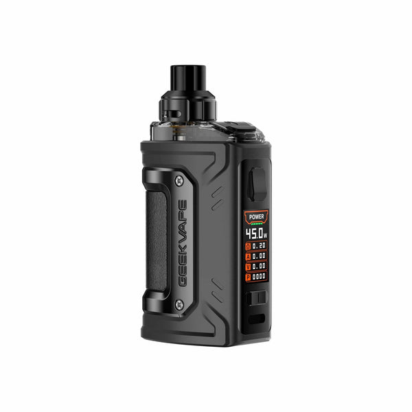 GeekVape H45 Classic Aegis Hero 2 Classic pod kit with sleek hardware design and ergonomic grip for vaping.