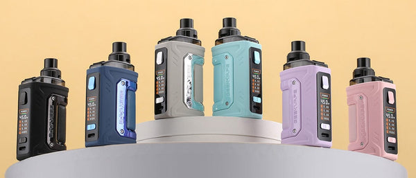 GeekVape H45 Classic Aegis Hero 2 Classic pod kit, compact vaping device with sleek design and replaceable pod system.