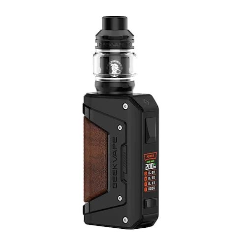 GeekVape L200 Aegis Legend 2 200W Kit with mod and tank, rugged hardware design and digital display for vaping enthusiasts