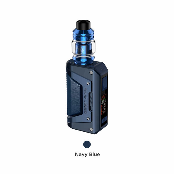 GeekVape L200 Aegis Legend 2 200W Kit with mod and tank, rugged design, and digital display in a hardware product image.