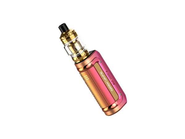 GeekVape M100 Aegis Mini 2 100W starter kit with compact hardware and premium vape device, featuring rugged design and user-friendly interface.