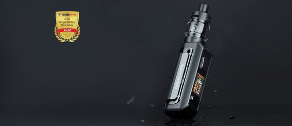 GeekVape M100 Aegis Mini 2 100W Starter Kit with compact mod and matching tank, designed for versatile vaping performance.