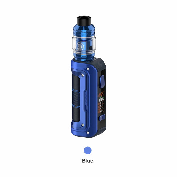GeekVape Max100 Aegis Max 2 vape kit with sleek hardware, featuring the mod and tank designed for durable vaping.