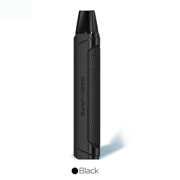 GeekVape One FC (1FC) Pod System hardware with sleek design, compact size, and integrated mouthpiece, shown from a side angle.