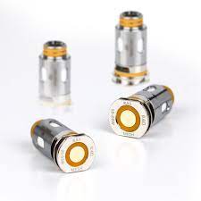 GeekVape P-Series replacement coils, 5-pack, vape part with coil heads for compatible vape devices.