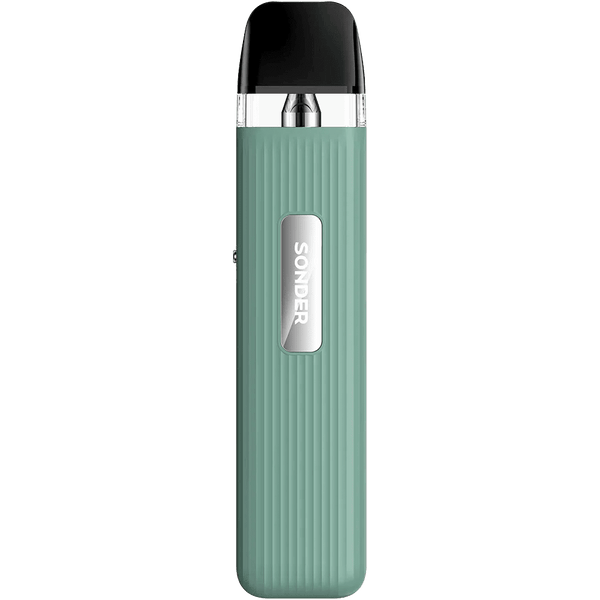 GeekVape Sonder Q 20W Pod Kit with sleek black hardware, compact design, and integrated mouthpiece for easy vaping.