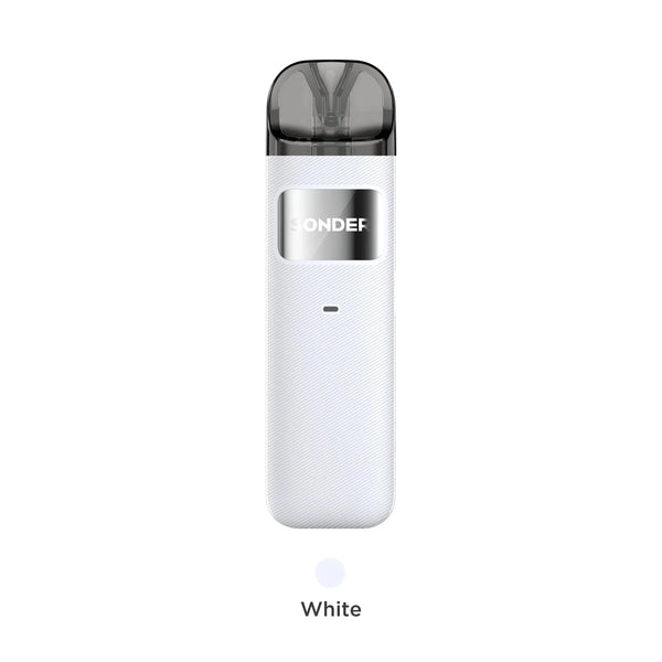 GeekVape Sonder U Pod System hardware showing compact design with pod cartridge and sleek black finish.