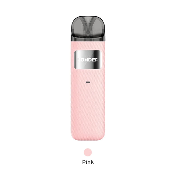 GeekVape Sonder U Pod System hardware with sleek design and compact size, featuring a mouthpiece and pod attachment.