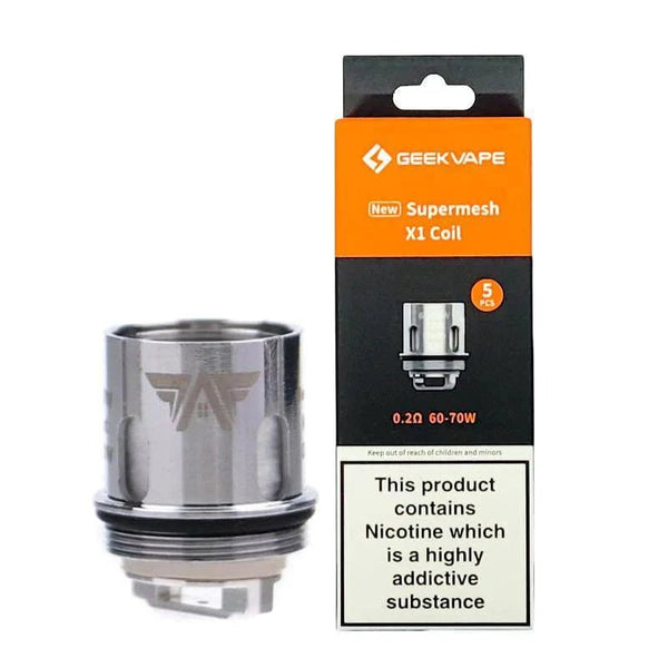 GeekVape Supermesh Coils new version, vape part featuring mesh design and coil structure for enhanced vaping performance.