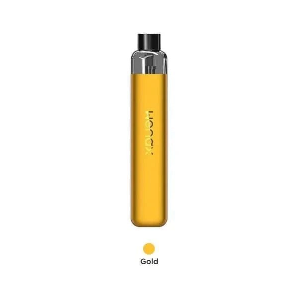 GeekVape Wenax K1 16W pod system with compact design and mouthpiece, featuring sleek hardware for vaping.