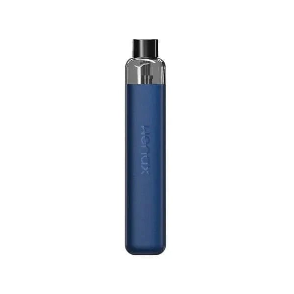 GeekVape Wenax K1 16W pod system device with sleek design and mouthpiece, displaying the hardware in a close-up view.