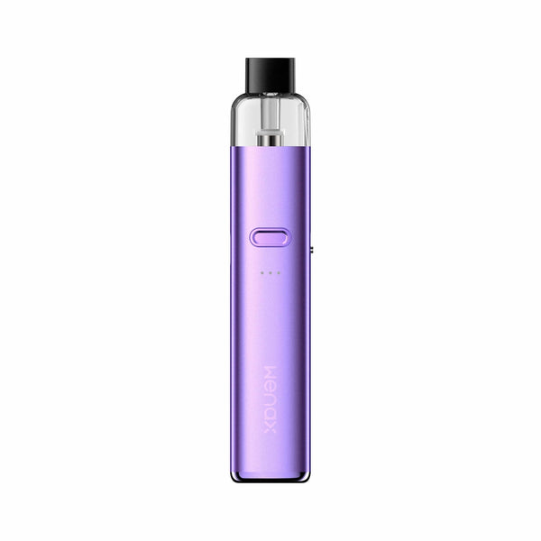 GeekVape Wenax K2 18W pod system device with sleek design and mouthpiece, compact hardware for vaping.