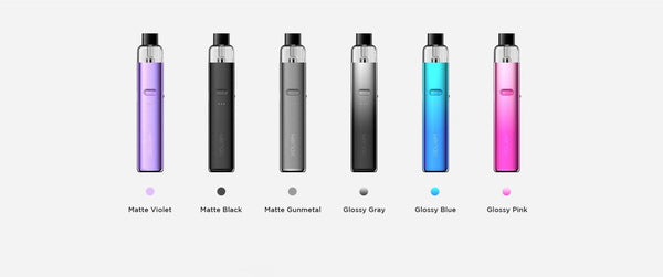 GeekVape Wenax K2 18W pod system vape device with sleek design and ergonomic mouthpiece, featuring compact hardware from GeekVape.