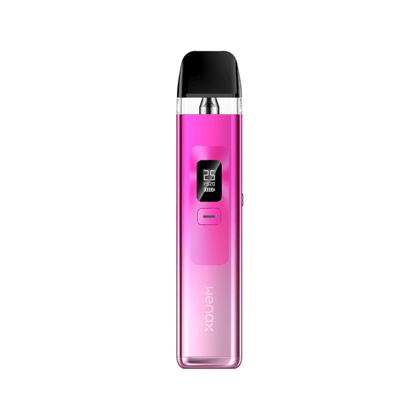 GeekVape Wenax Q Pod Kit hardware with sleek design and compact size, featuring a removable pod and button operation.