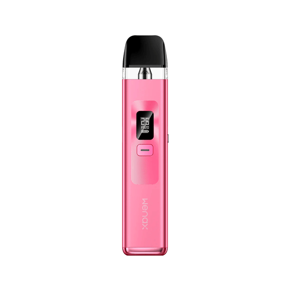 GeekVape Wenax Q Pod Kit showing sleek compact hardware with pod and mouthpiece design for vaping.