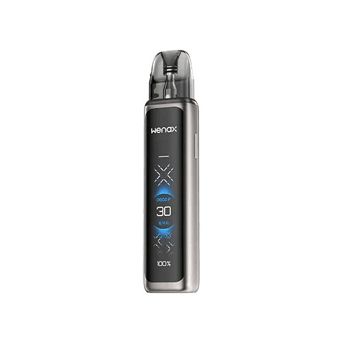 GeekVape Wenax Q Ultra 30W pod kit with sleek hardware design and compact form, featuring a refillable pod system.