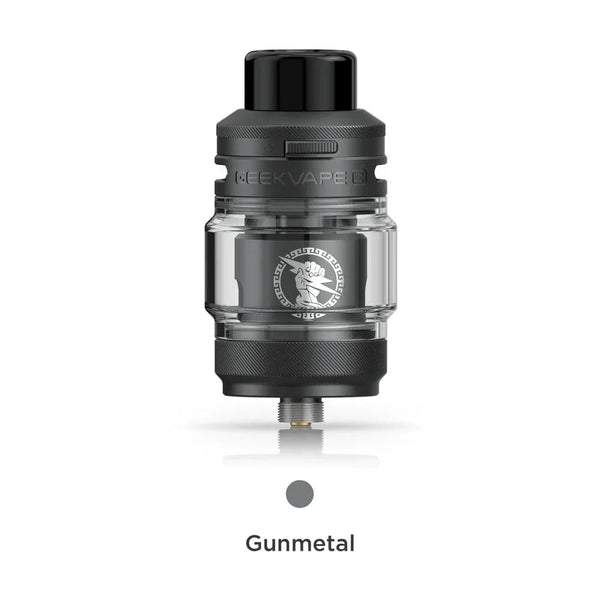 GeekVape Z Sub-Ohm SE Tank for vape devices, featuring a sleek design and glass chamber with adjustable airflow.