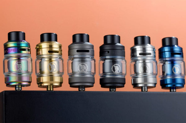 GeekVape Z Sub-Ohm SE Tank for vape devices, featuring glass and metal construction with adjustable airflow.