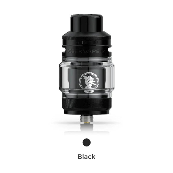 GeekVape Z Sub-Ohm SE Tank for vape devices, featuring a sleek design and replaceable glass and coil components.