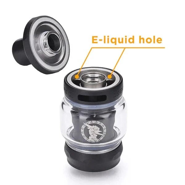 GeekVape Zeus Z Nano 2 tank vape part with clear glass chamber and top airflow, designed for flavor and vapor production