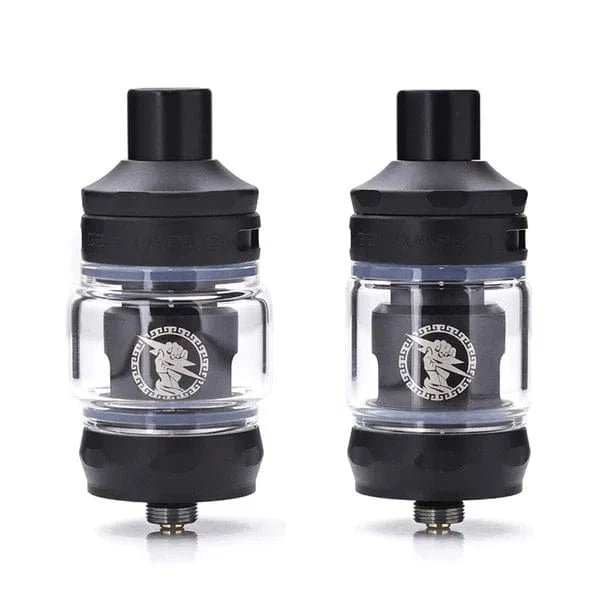 GeekVape Zeus Z Nano 2 tank vape part with glass chamber and metal accents, designed for flavorful e-liquid vaping.