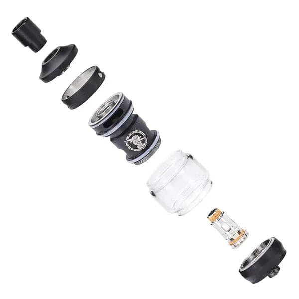 GeekVape Zeus Z Nano 2 tank vape part with clear glass and stainless steel construction, featuring adjustable airflow and drip tip