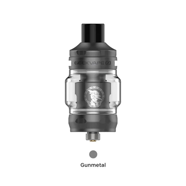 GeekVape Zeus Z Nano 2 Tank vape part with clear glass tube and metal top, designed for flavorful vaping.
