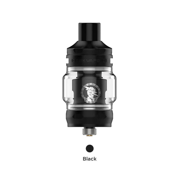 GeekVape Zeus Z Nano 2 Tank vape part with glass and metal construction, featuring adjustable airflow and compact design.
