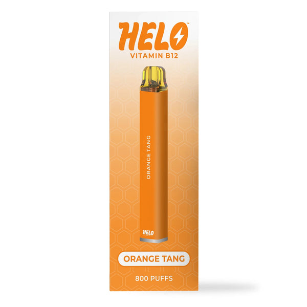 Melo Labs HELO Vitamin B12 Disposable Vape with 800 puffs, sleek design, and compact size for on-the-go vitamin B12 inhalation.