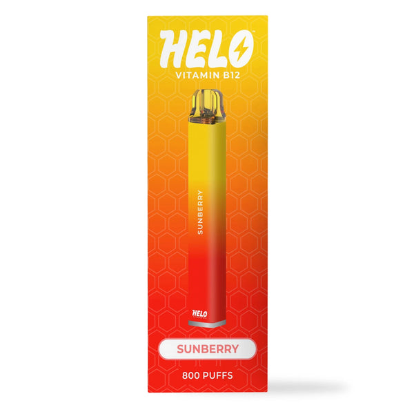 Melo Labs HELO Vitamin B12 Disposable Vape with 800 puffs, compact vape device for vitamin B12 supplementation.