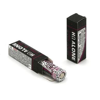 Hohm Tech Batteries HOHM ALONE 18650 3309mAh vape battery showing the cylindrical lithium-ion cell with branding and specifications