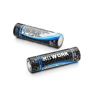 Hohm Tech Batteries HOHM WORK2 18650 2547mAh vape battery resting on a white background