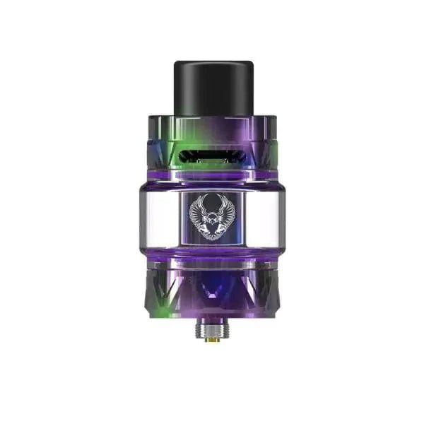 HorizonTech Sakerz Sub-Ohm Tank vape part with glass chamber and metal body, designed for sub-ohm vaping.