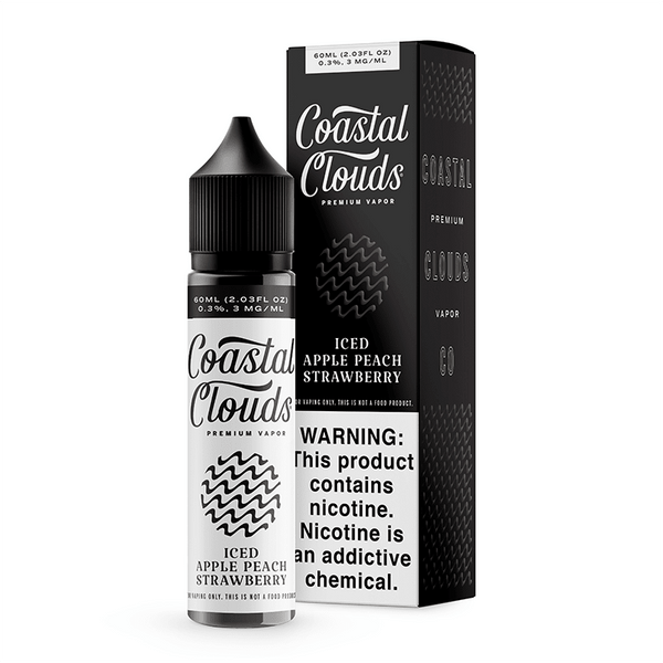 Iced Apple Peach Strawberry - Coastal Clouds - 60ml