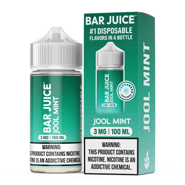 Jool Mint Bar Juice e-liquid 100mL bottle featuring a mint-flavored vape liquid from Bar Juice.