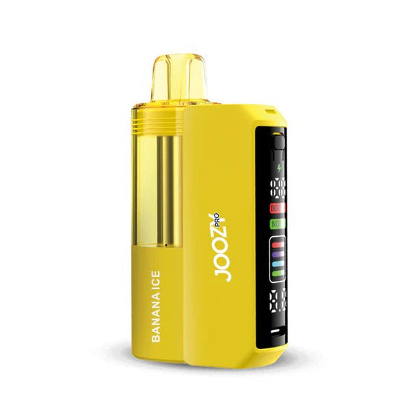 Joozy Pro 40K Puff Disposable Vape in sleek design, showing the device with brand logo and flavor indicator on the body.