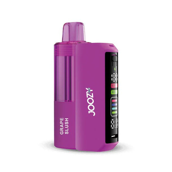 Joozy Pro 40K Puff disposable vape from JOOZY, sleek design with mouthpiece and visible vapor cloud, portable and easy to use.