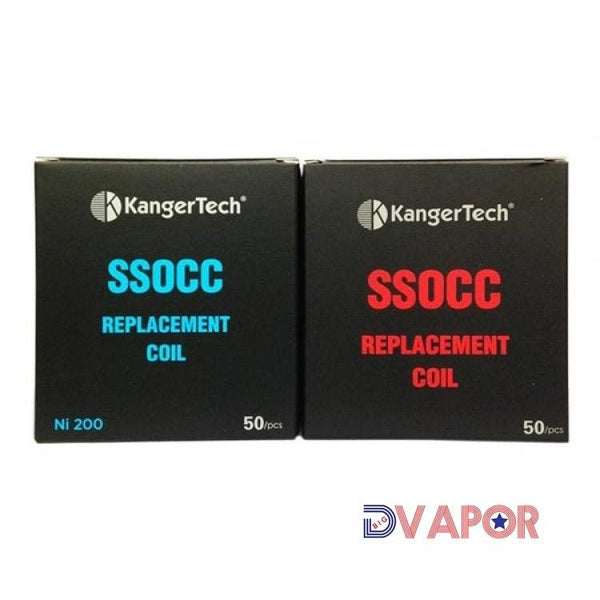 Kanger Vertical OCC or SSOCC vape coils for Subtank, 5-pack, new style replacement coils for electronic cigarette vaporizer.