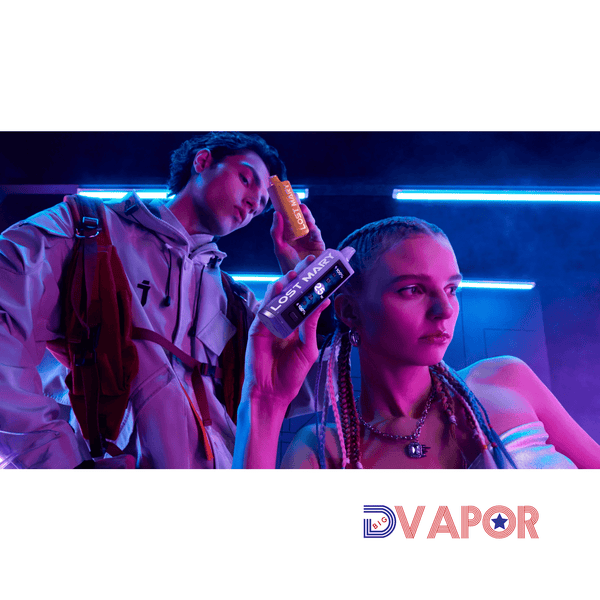 Lost Mary MO20000 Pro disposable vape with animated HD screen showing sleek design and compact form factor.