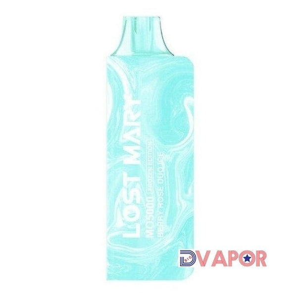Lost Mary MO5000 disposable vape pen, compact electronic cigarette with colorful design and mouthpiece for easy vaping.