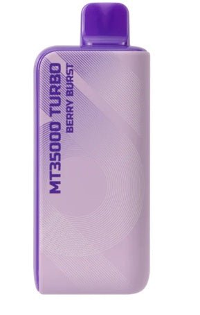 Lost Mary MT35000 Turbo Nixodine disposable vape, zero nicotine, sleek design with colorful branding and mouthpiece for easy vaping.