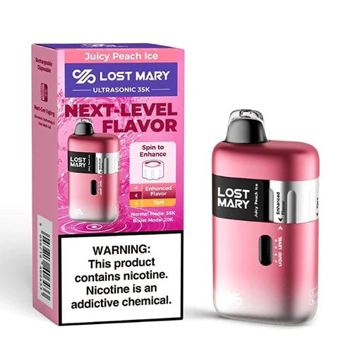 Lost Mary Ultrasonic 35K disposable vape device with sleek design, compact shape, and branding visible in the image.