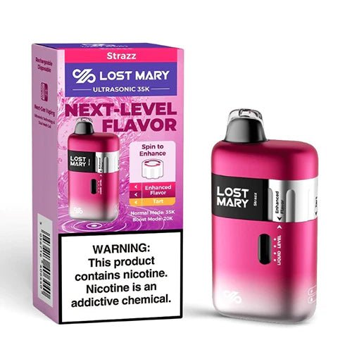 Lost Mary Ultrasonic 35K disposable vape device with sleek design and mouthpiece, designed for easy use and portability.