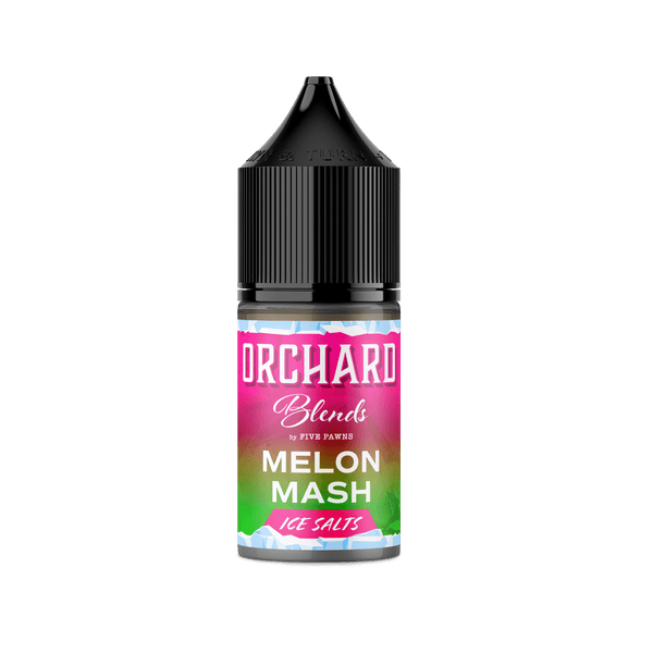 Melon Mash ICE Salt e-liquid by Five Pawns in 30mL bottle, featuring a refreshing melon flavor with cool icy notes.