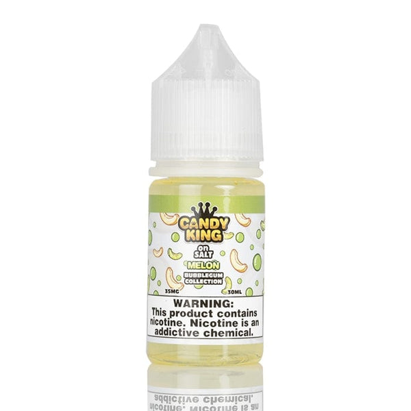 Candy King Melon SALT e-liquid from Bubblegum Series, 30mL bottle with vibrant melon and bubblegum flavor details.