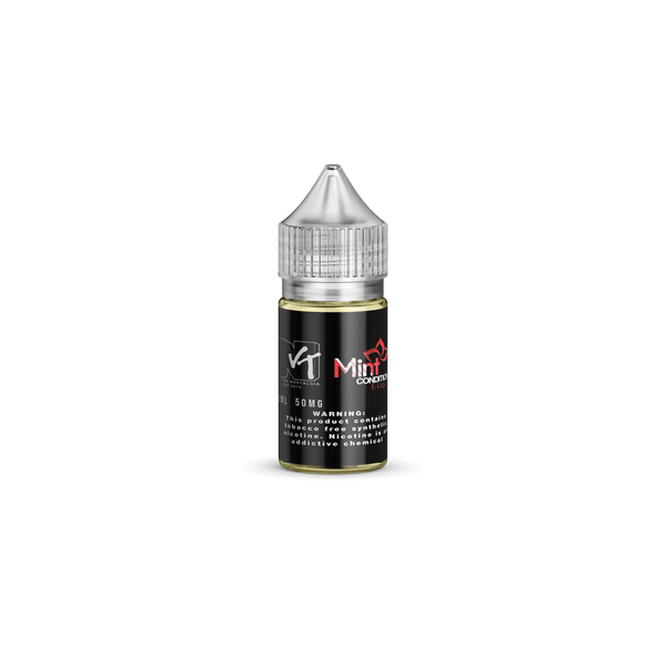 Mint Condition Salt e-liquid by Vape The Nostalgia in a 30mL bottle, featuring a refreshing mint flavor for vaping.