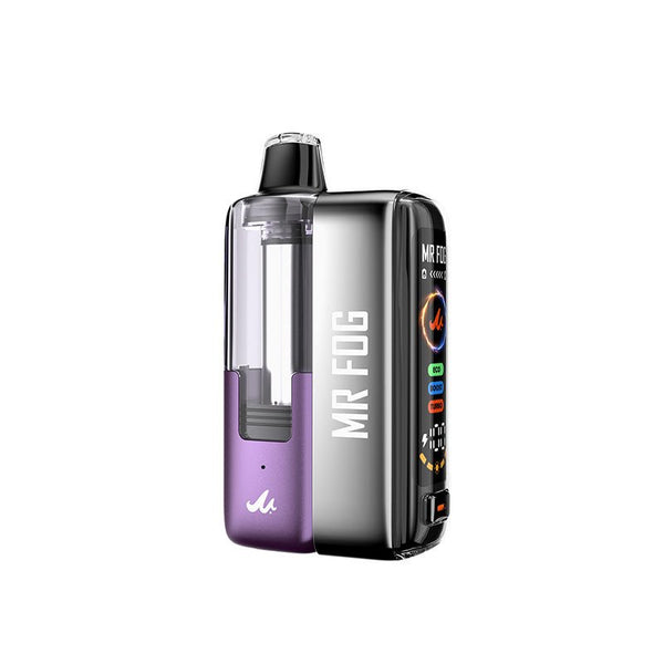 Mr. Fog 45K Puff Disposable Vape Kit with sleek design, portable vaporizer, and colorful packaging.