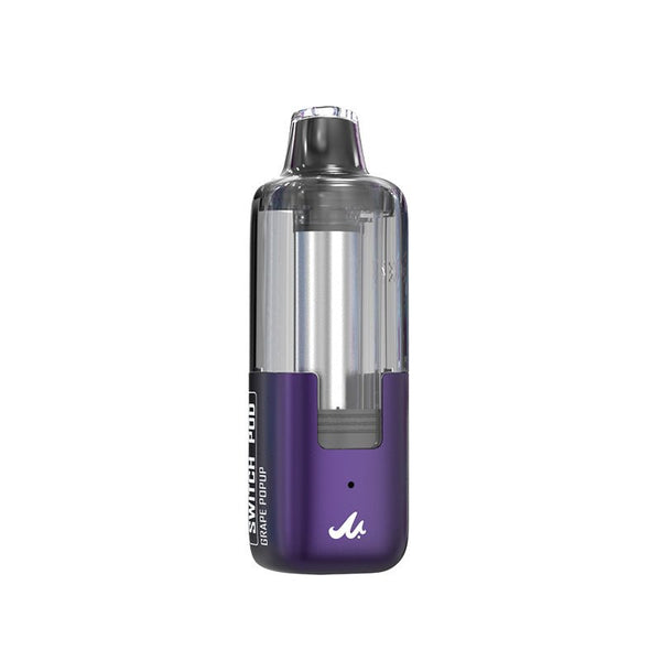 Mr. Fog 45K Puff Replacement Pods for vape disposable device, shown in a clear container with multiple pods inside.