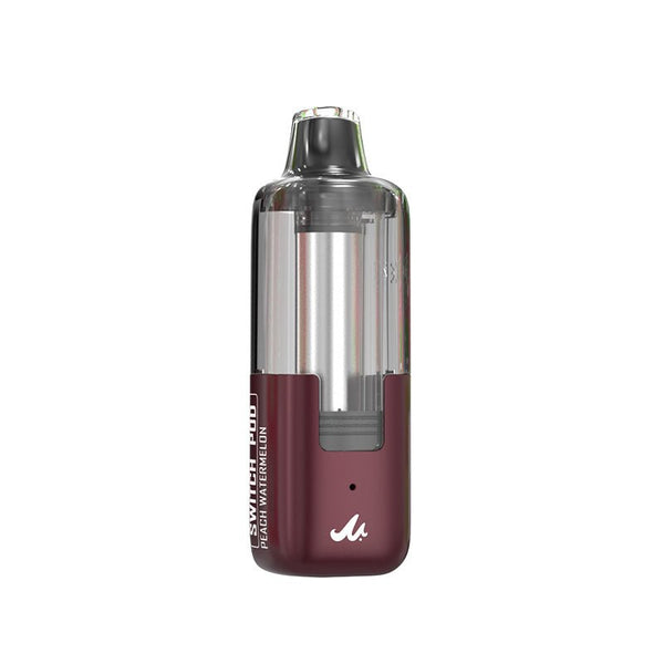 Mr. Fog 45K Puff Replacement Pods for disposable vape, showing clear pods with colorful liquid inside.