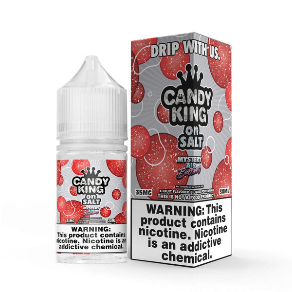 Candy King Mystery Air Balloons Salt E-liquid 30mL bottle with colorful balloon design and vibrant branding.